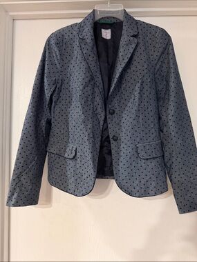 GAP Blue Polka Dot Blazer